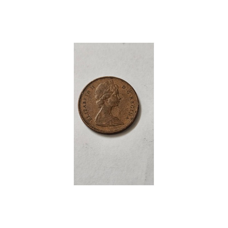 Moeda do Canada 1 cent 1969 Rainha Elizabeth II