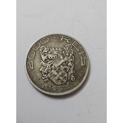 Moeda Brasil republica prata IV centenario Colonização 2000 réis 1932 MBC
