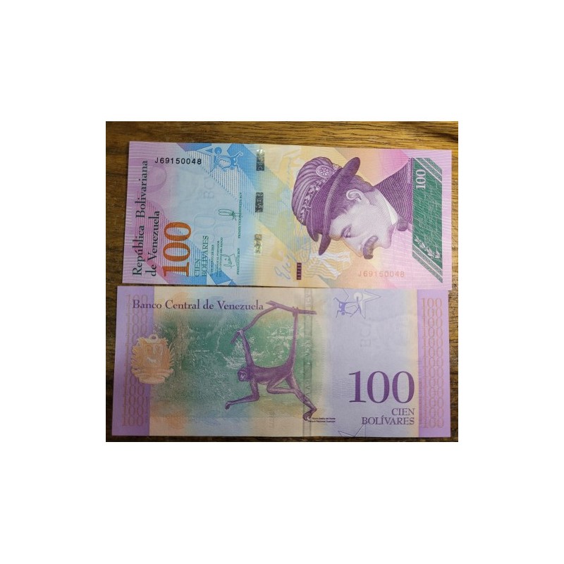 Cédula da Venezuela 100 bolívares 2018 FE