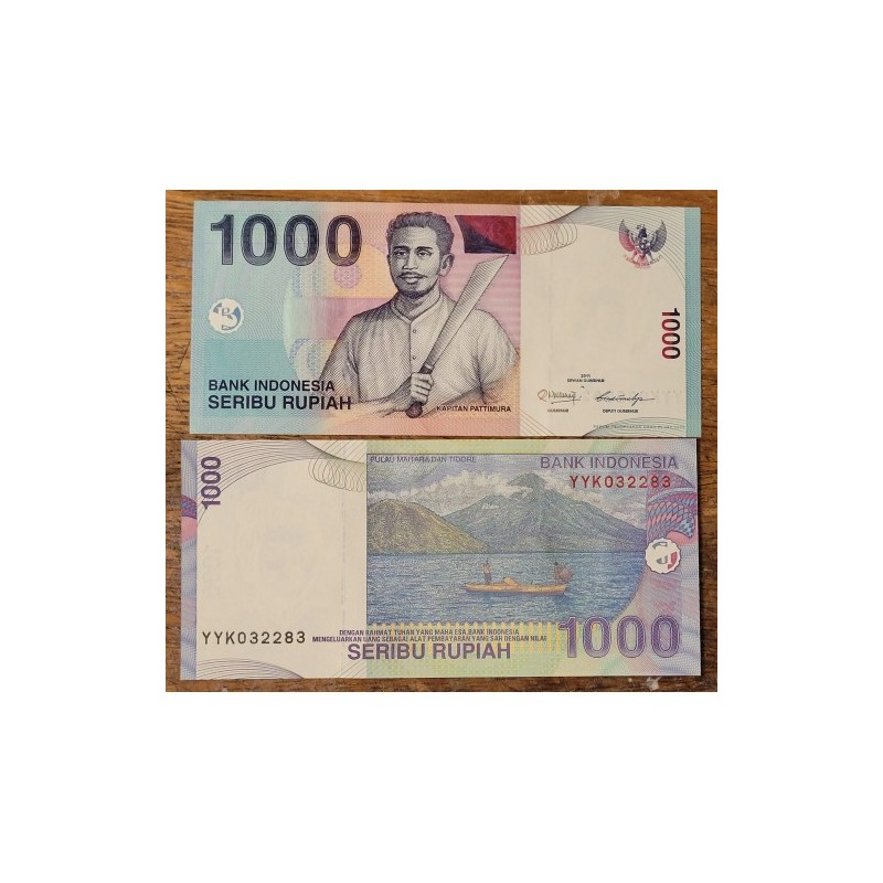 Cédula da Indonesia 1000 rúpias 2011 FE