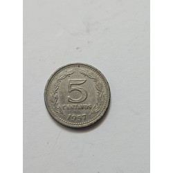 Descubra tudo sobre a moeda de 5 centavos da Argentina de 1957. Conheça sua história, características numismáticas, o design com
