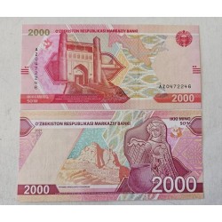 Cédula do Uzbequistão 2000 son 2021 FE