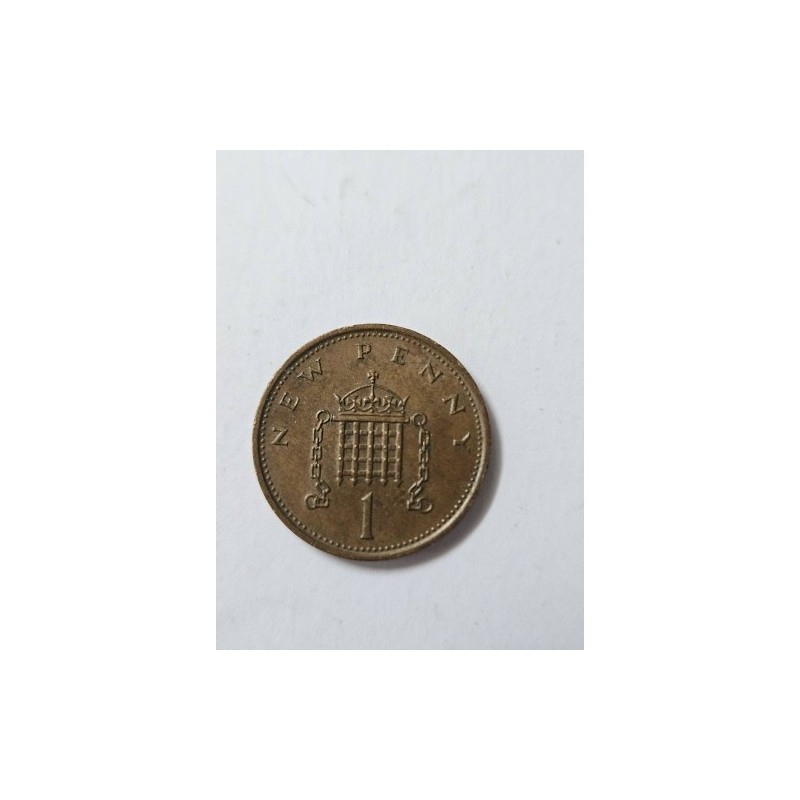 Moeda 1 New Penny Inglaterra 1978 - Rainha Elizabeth II