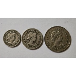 Lote Moedas do Brasil 100 200 e 400 reis datas diversas