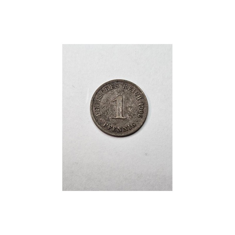 Moeda da Alemanha 1 reichspfenning 1906 A