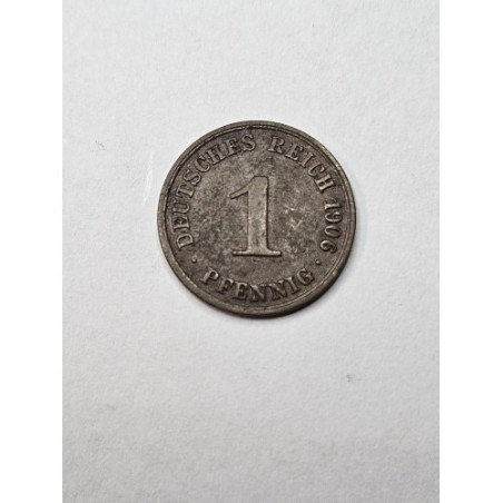 Moeda da Alemanha 1 reichspfenning 1906 A