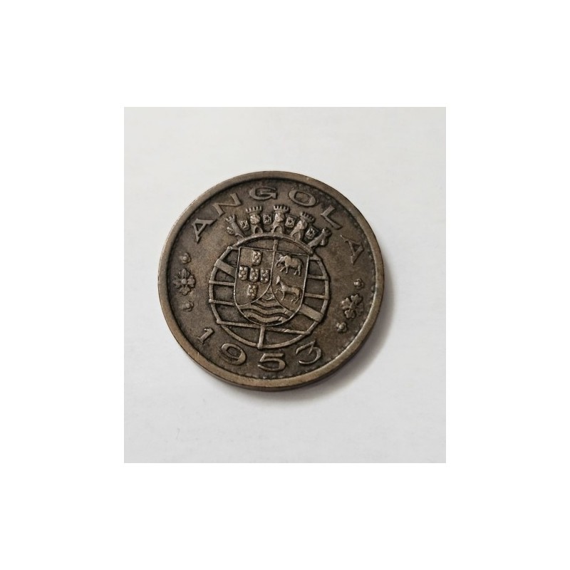 Moeda de Angola 50 centavos 1953 KM75