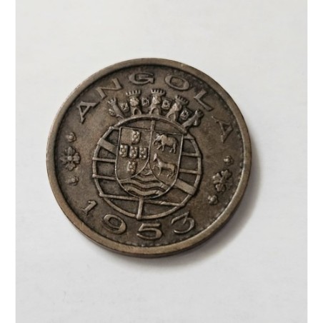 Moeda de Angola 50 centavos 1953 KM75