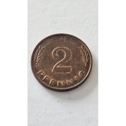 Moeda da Alemanha 2 pfenning 1977 J