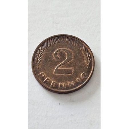 Moeda da Alemanha 2 pfenning 1977 J