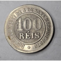 Moeda brasil 100 reis 1886 Soberba