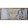 Cédula de Bahamas meio dólar 2019 Fe Rainha Elizabeth II