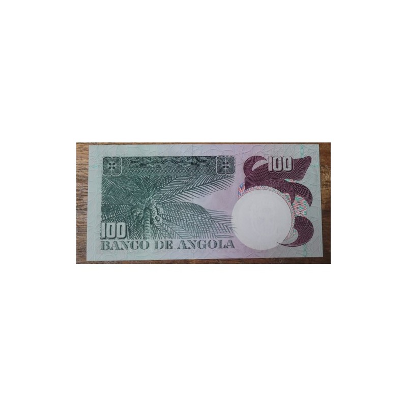 Cédula de Angola 100 escudos 1973 Luis de Camoes FE