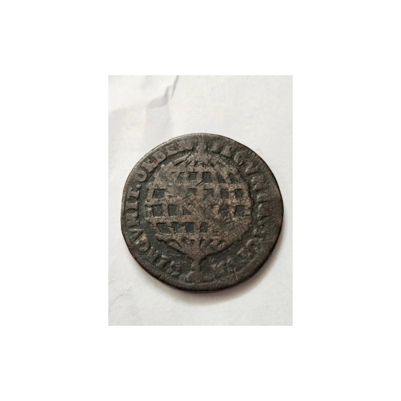 Moeda Brasil XL réis 1753 guinea Cobre Colonia C173 BC-MBC