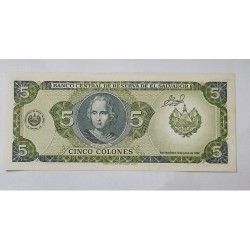 Cédula de El Salvador 5 colones P117 FE