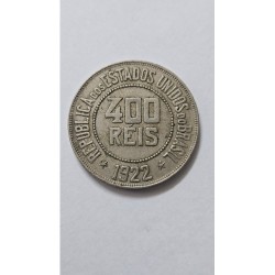 Moeda Brasil republica 400 réis 1922