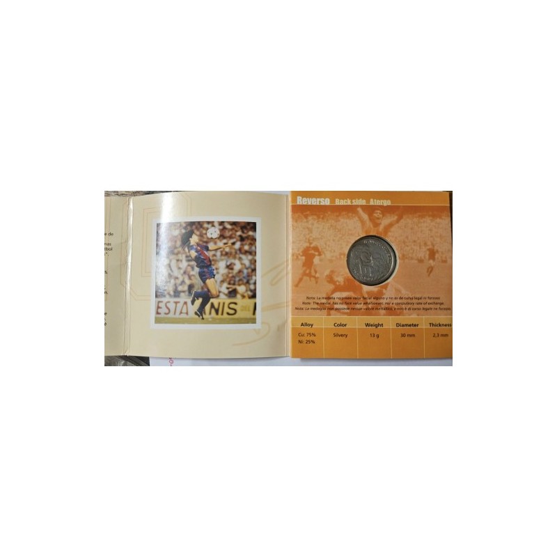 Estojo comemorativo Argentina moeda 40 anos Maradona