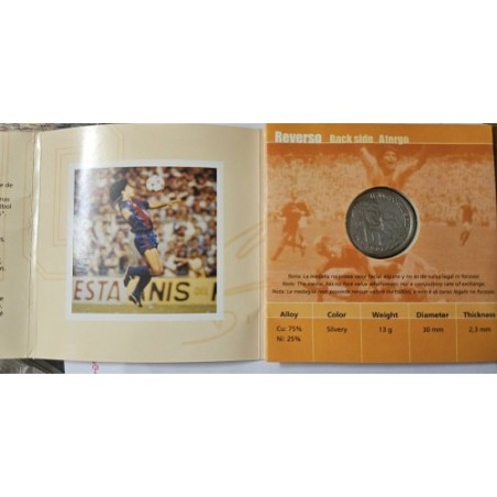 Estojo comemorativo Argentina moeda 40 anos Maradona