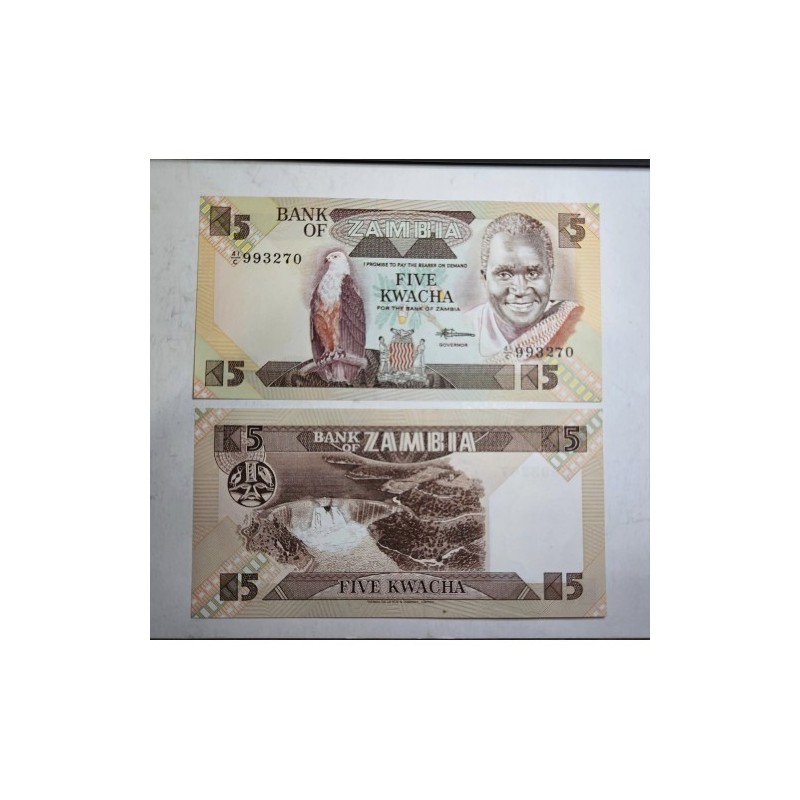 Cédula de Zambia 5 kwatcha FE