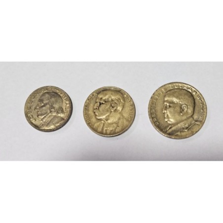 Lote Moedas 10 20 50 centavos Bonifacio Rui Barbosa Presidente dutra datas variadas