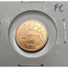 Moeda Brasil 1 centavo 2002 Flor de Cunho