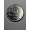 moeda Brasil 5 cruzeiros 1984 soberba