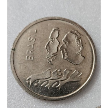 Moeda Brasil 1 cruzeiro 1972 Sesquicentenario Independencia Soberba