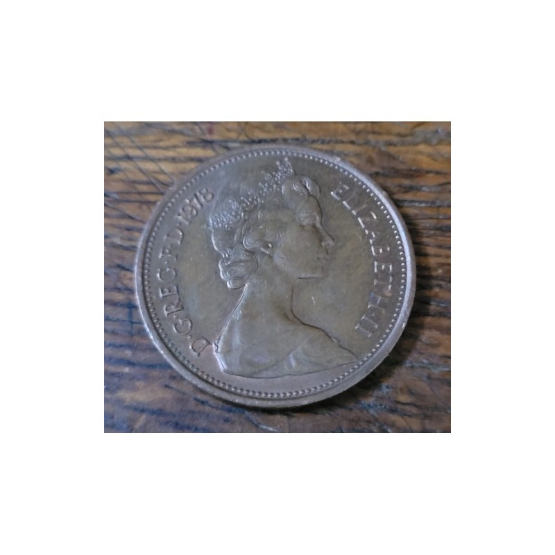 Moeda da Inglaterra 2 pence 1978 Rainha Elizabeth II