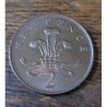 Moeda da Inglaterra 2 pence 1978 Rainha Elizabeth II