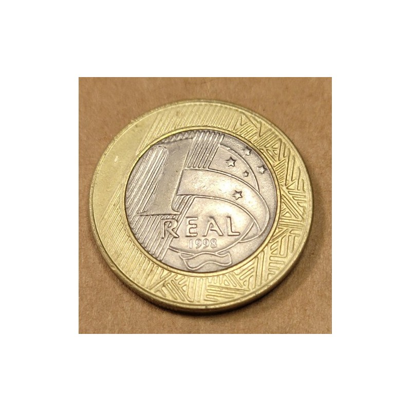 Moeda Brasil 1 real 1998 Soberba