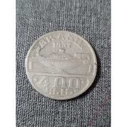 Moeda Brasil 400 reis 1937 Oswaldo Cruz Mbc