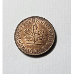 Moeda da Alemanha 2 pfenning. 1979 J