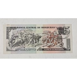 Cédula de Honduras 5 lempira P63a FE