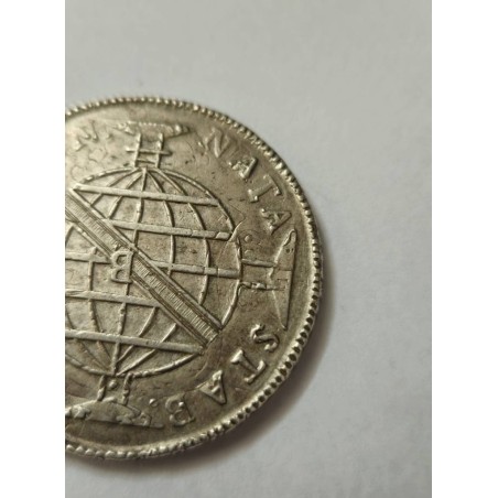 Moeda Brasil 960 réis 1815 Bahia sobre 8R Cádiz Linda peça Patacão