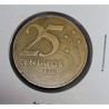 Moeda Brasil 25 centavos 1999
