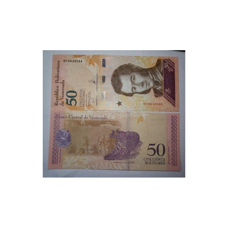Cédula da Venezuela 50 bolivares 2018 FE