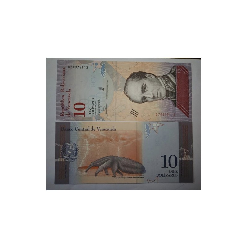 Cédula da Venezuela 10 bolivares 2018 FE