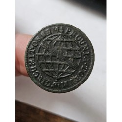 Moeda Brasil Colonia X reis 1816 Bahia 33 pérolas