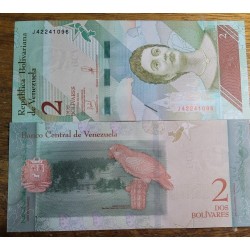 Cédula da Venezuela 2 bolívares 2018 FE