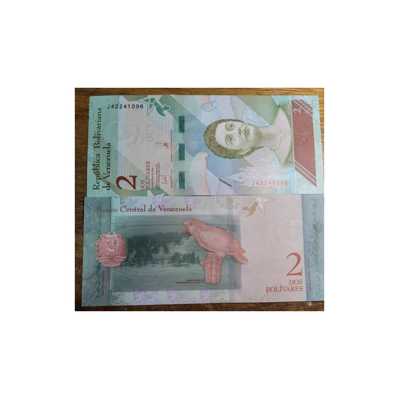 Cédula da Venezuela 2 bolívares 2018 FE