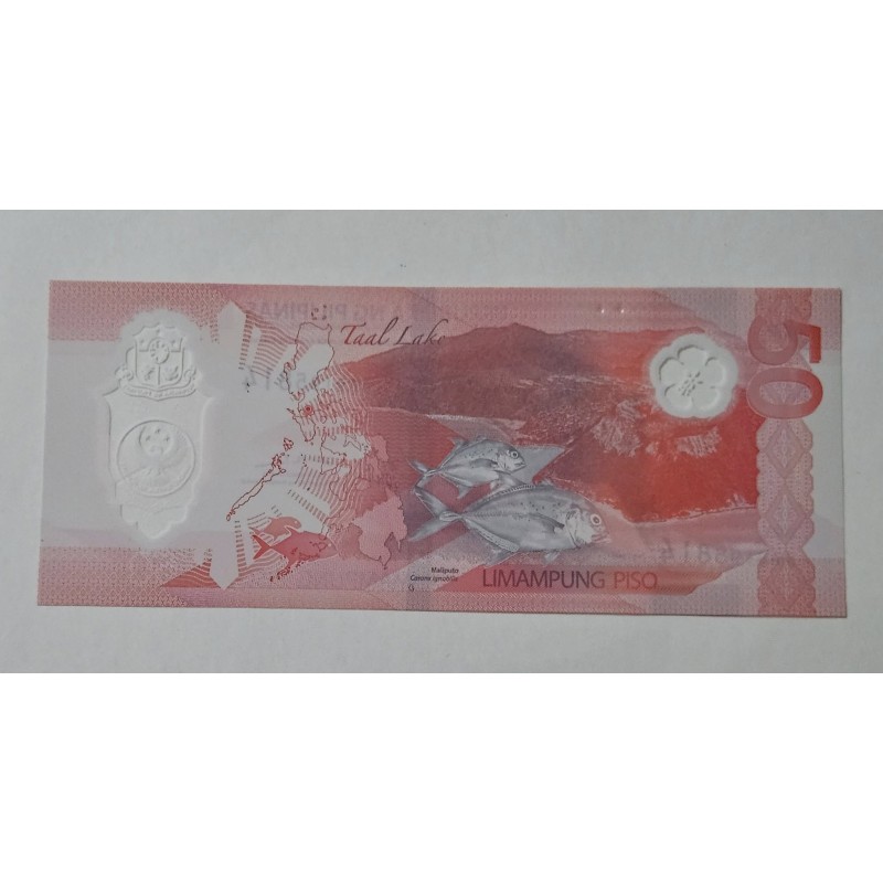 Nota Filipinas 50 Piso polímero 2025 - FE.