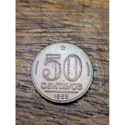 Moeda Brasil 50 centavos 1953 FC