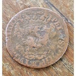 Moeda Brasil XX reis PPPP 1698 Carimbo escudete