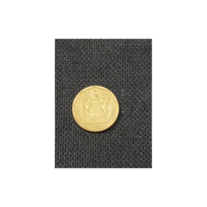 Moeda da África do Sul 10 cents 1992
