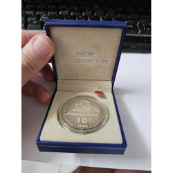 Moeda comemorativa prata  França 98 no estojo com certificado- Brasil