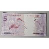 Cédula Brasil 5 reais Letras LJ FE