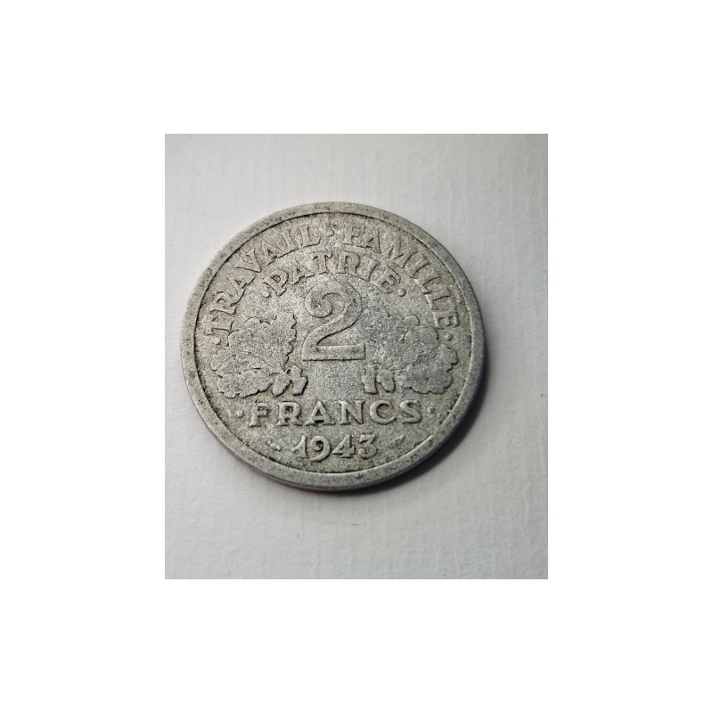 Moeda da França 2 francos 1943