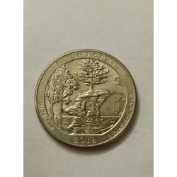 Moeda de 25 centavos de dólar - Pictured Rocks Michigan 2018