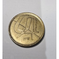 Moeda da espanha 5 pesetas 1998