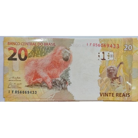 Cédula Rara de 20 Reais Série IF - Mico-leão-dourado - Item de Colecionador